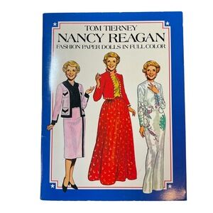 VTG Nancy Reagan Fashion Paper Dolls Full Color Book Collectible Tom Tierney